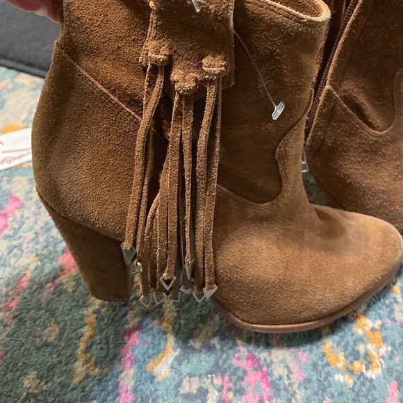 Brown suede fringe western bootie - Picture 10 of 10